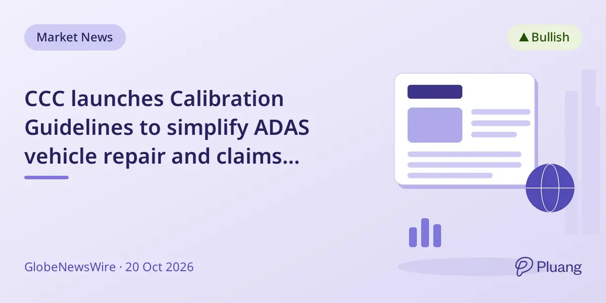 CCC launches Calibration Guidelines to simplify ADAS vehicle repair and claims processes