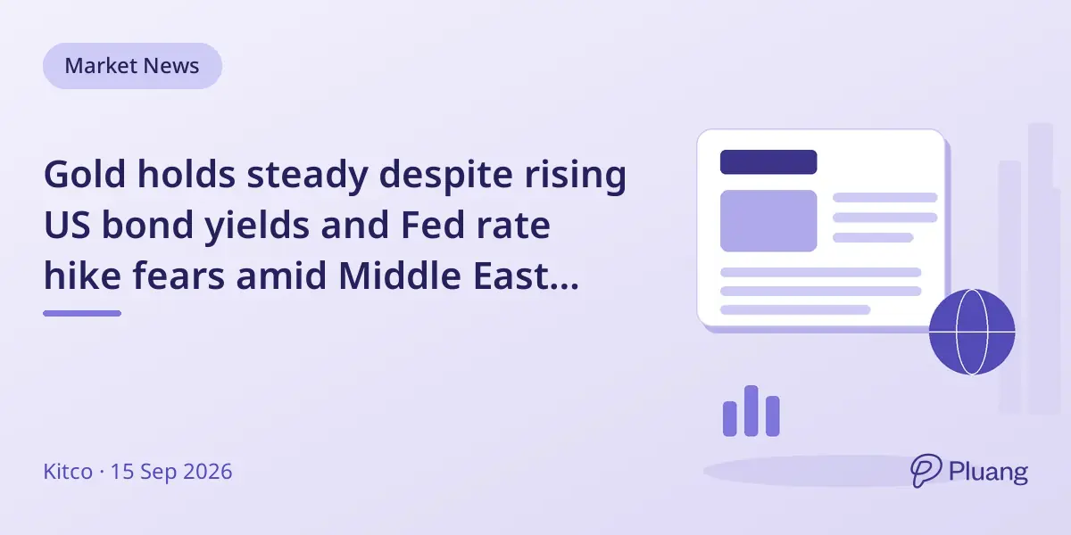 Gold holds steady despite rising US bond yields and Fed rate hike fears amid Middle East tensions.