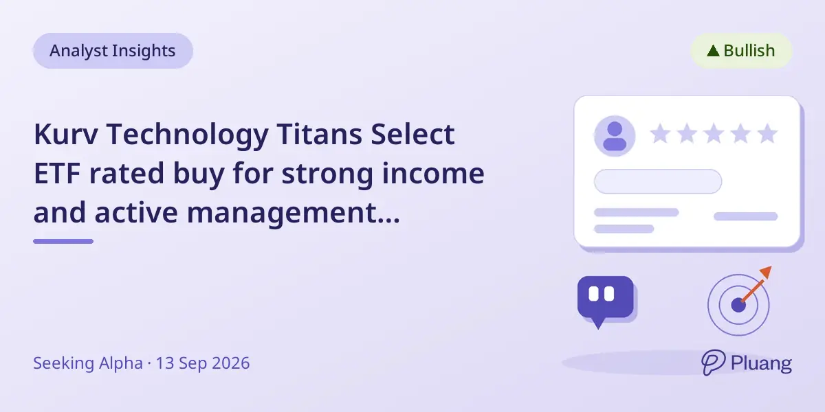 Kurv Technology Titans Select ETF rated buy for strong income and active management strategy.