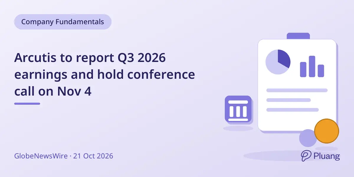 Arcutis to report Q3 2026 earnings and hold conference call on Nov 4