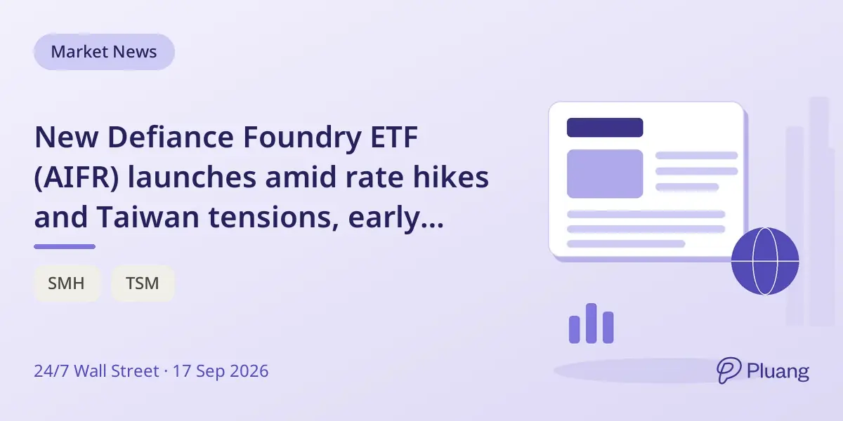 New Defiance Foundry ETF (AIFR) launches amid rate hikes and Taiwan tensions, early trading reveals risks and opportunities.