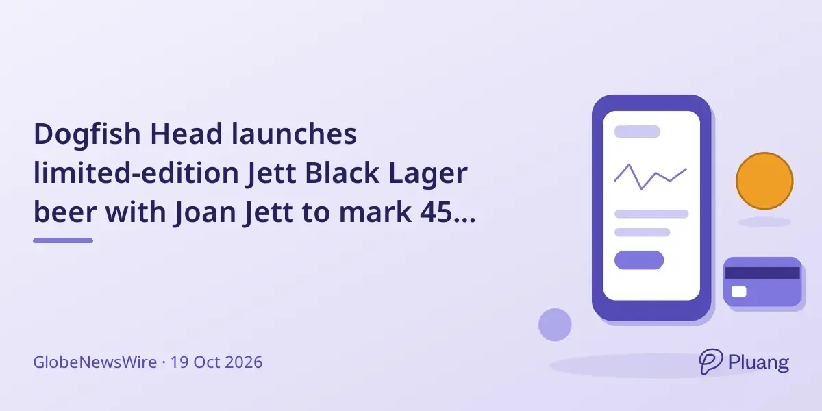 Dogfish Head launches limited-edition Jett Black Lager beer with Joan Jett to mark 45 years of iconic albums.