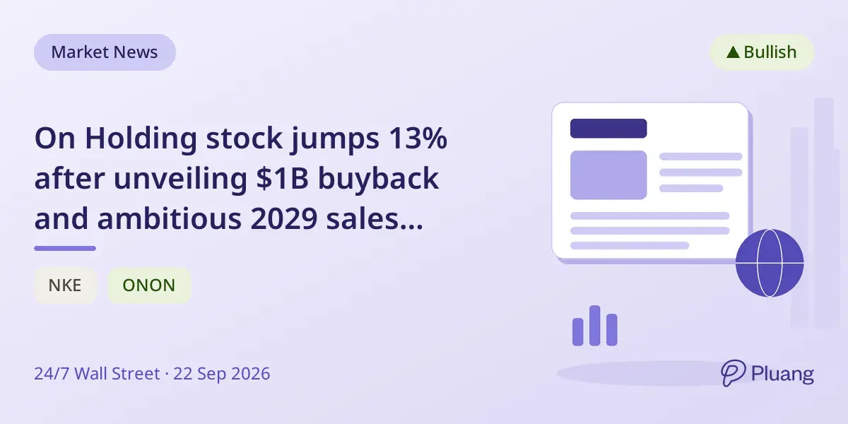 On Holding stock jumps 13% after unveiling $1B buyback and ambitious 2029 sales targets