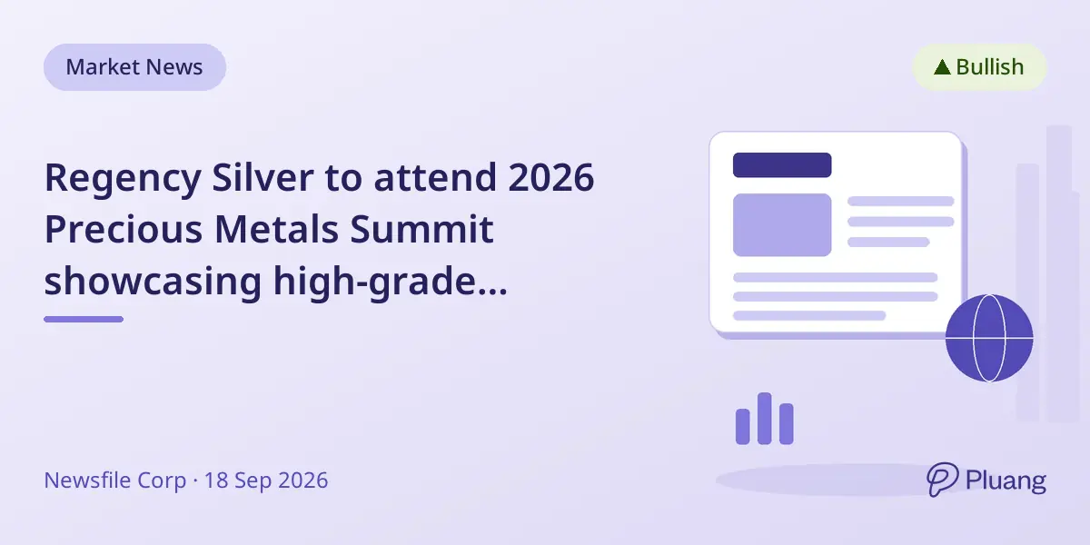 Regency Silver to attend 2026 Precious Metals Summit showcasing high-grade gold-silver projects in Mexico