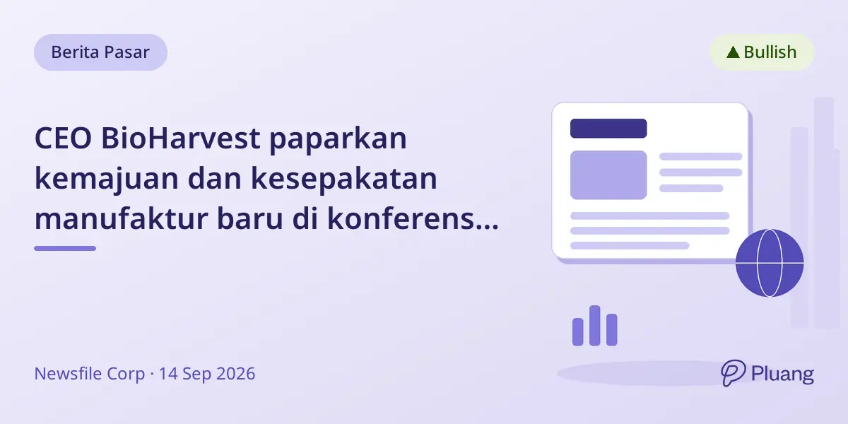 CEO BioHarvest paparkan kemajuan dan kesepakatan manufaktur baru di konferensi H.C. Wainwright