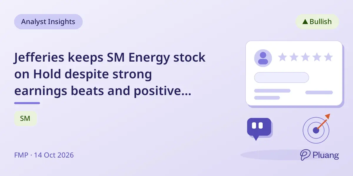 Jefferies keeps SM Energy stock on Hold despite strong earnings beats and positive analyst sentiment.