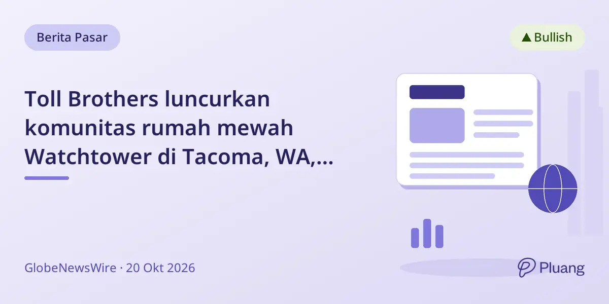 Toll Brothers luncurkan komunitas rumah mewah Watchtower di Tacoma, WA, pertengahan 2027