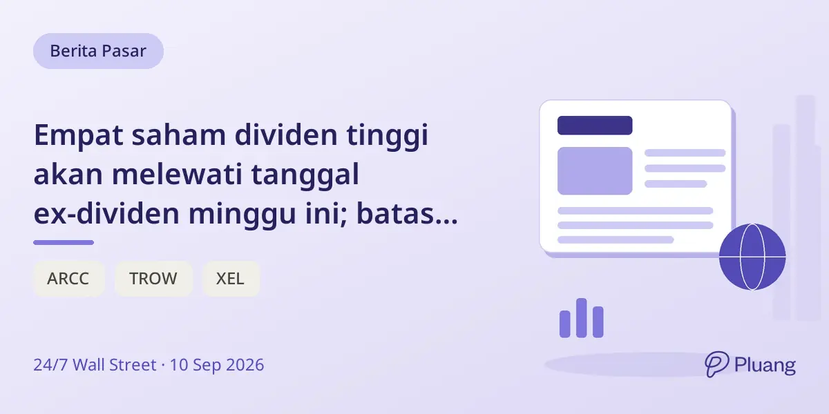 Empat saham dividen tinggi akan melewati tanggal ex-dividen minggu ini; batas waktu Gaming & Leisure Properties hari ini.