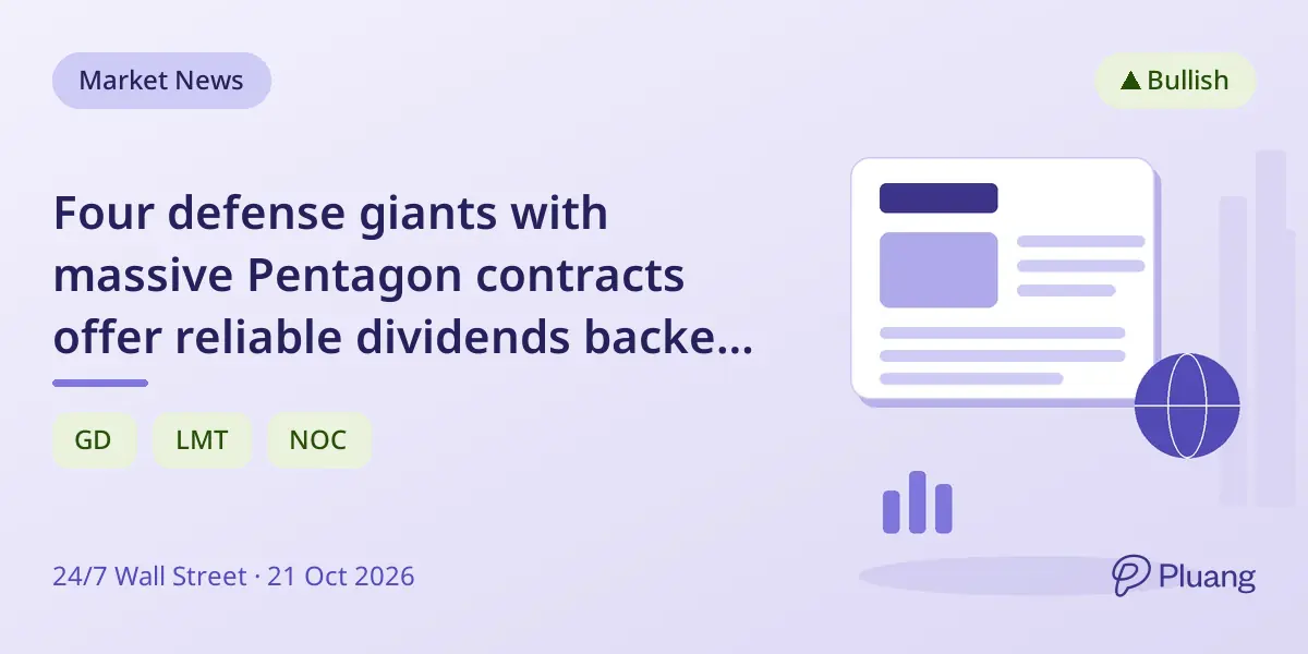 Four defense giants with massive Pentagon contracts offer reliable dividends backed by strong cash flow.