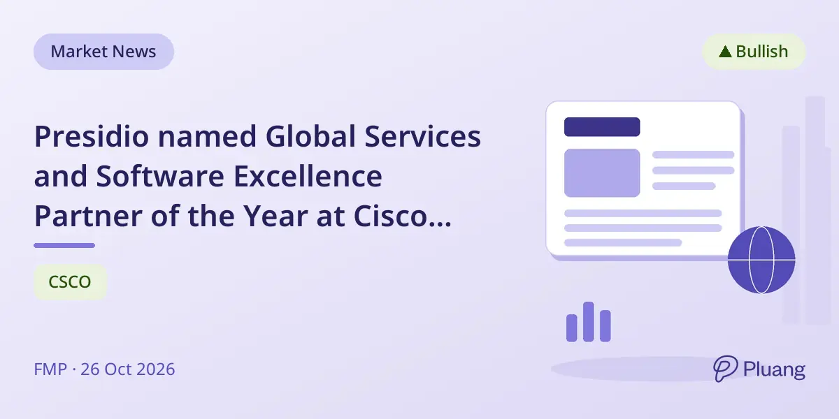 Presidio named Global Services and Software Excellence Partner of the Year at Cisco Partner Summit 2026