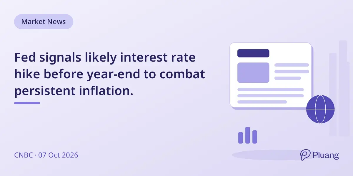 Fed signals likely interest rate hike before year-end to combat persistent inflation.
