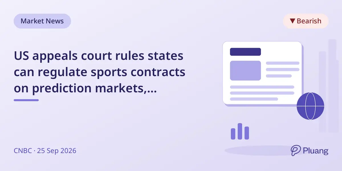 US appeals court rules states can regulate sports contracts on prediction markets, challenging federal oversight.
