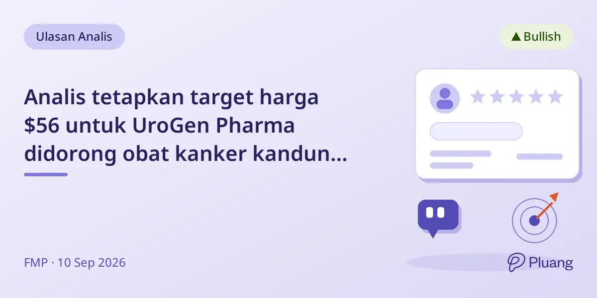 Analis tetapkan target harga $56 untuk UroGen Pharma didorong obat kanker kandung kemih dan pembelian institusional besar