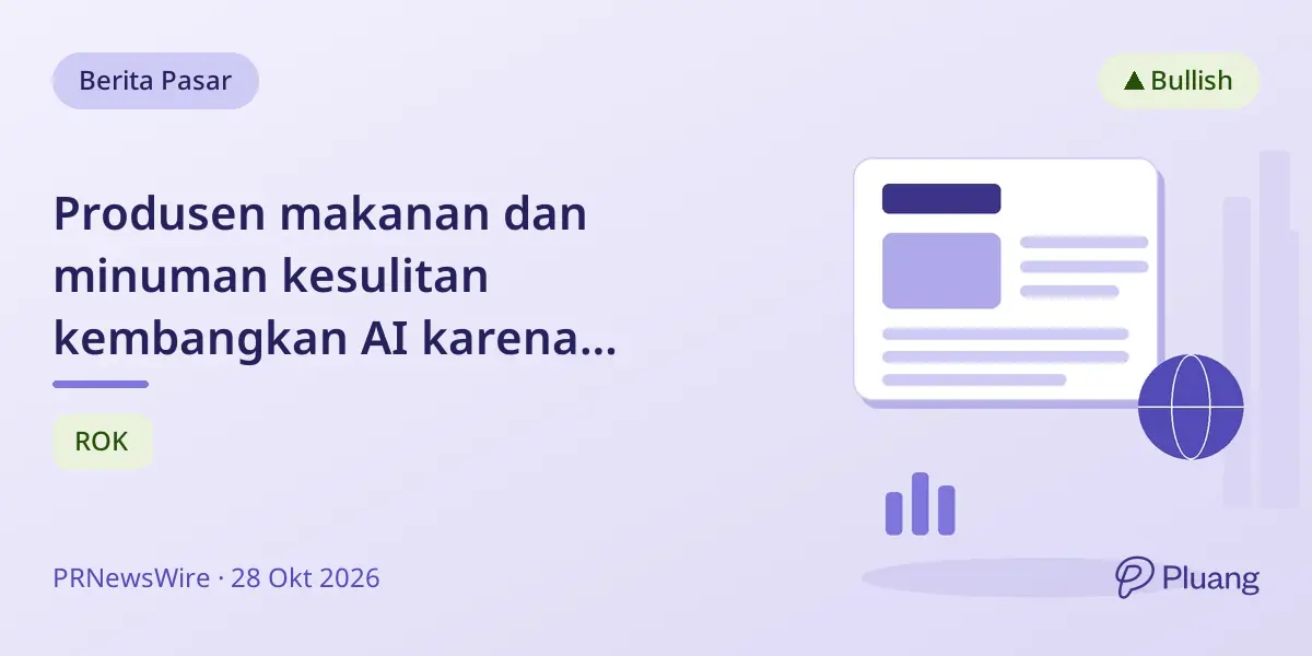 Produsen makanan dan minuman kesulitan kembangkan AI karena tantangan data dan SDM.