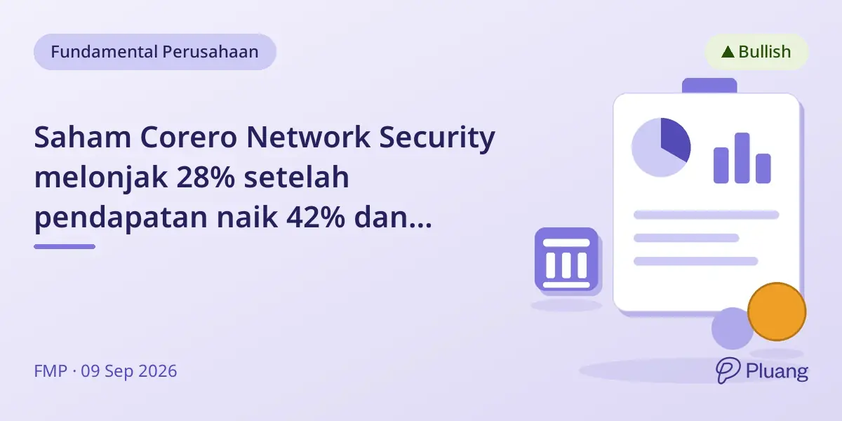 Saham Corero Network Security melonjak 28% setelah pendapatan naik 42% dan perusahaan berbalik untung