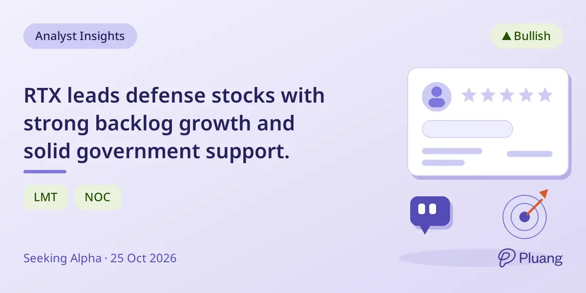 RTX leads defense stocks with strong backlog growth and solid government support.