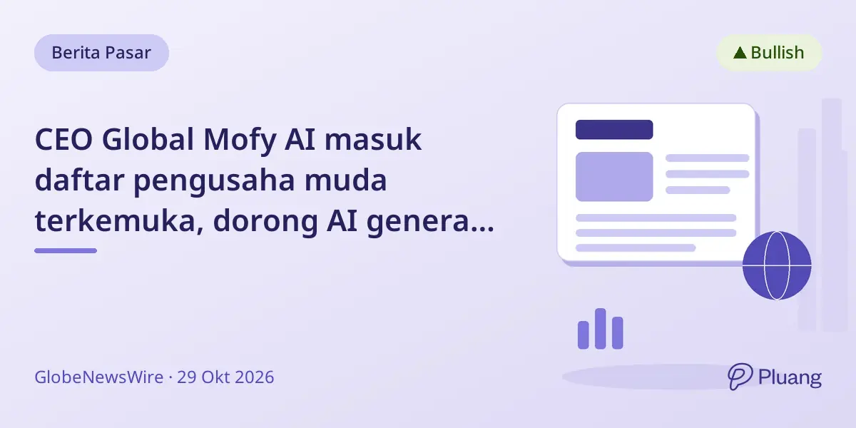 CEO Global Mofy AI masuk daftar pengusaha muda terkemuka, dorong AI generatif di konten digital.
