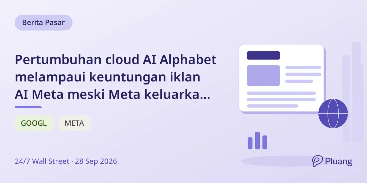 Pertumbuhan cloud AI Alphabet melampaui keuntungan iklan AI Meta meski Meta keluarkan biaya lebih besar.