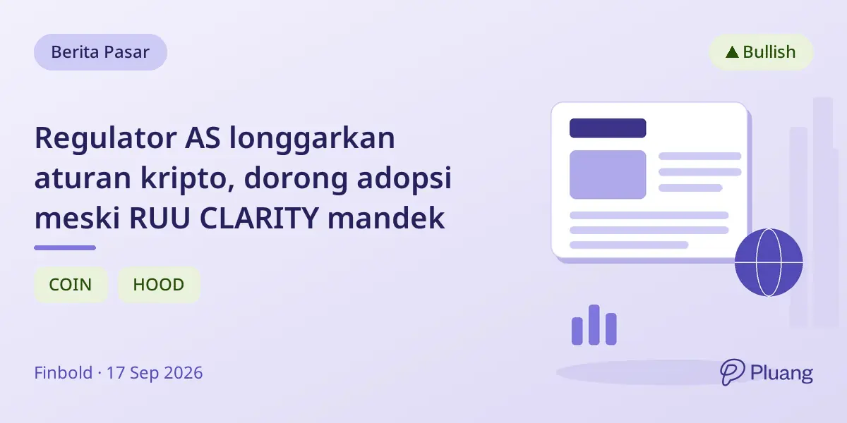 Regulator AS longgarkan aturan kripto, dorong adopsi meski RUU CLARITY mandek