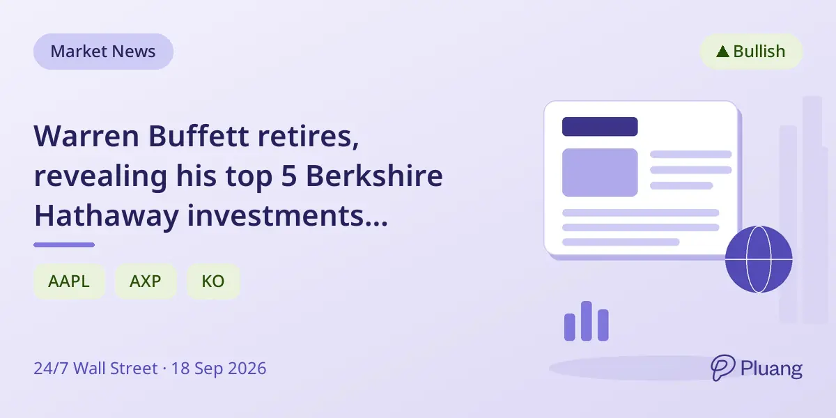 Warren Buffett retires, revealing his top 5 Berkshire Hathaway investments including Apple and Coca-Cola.