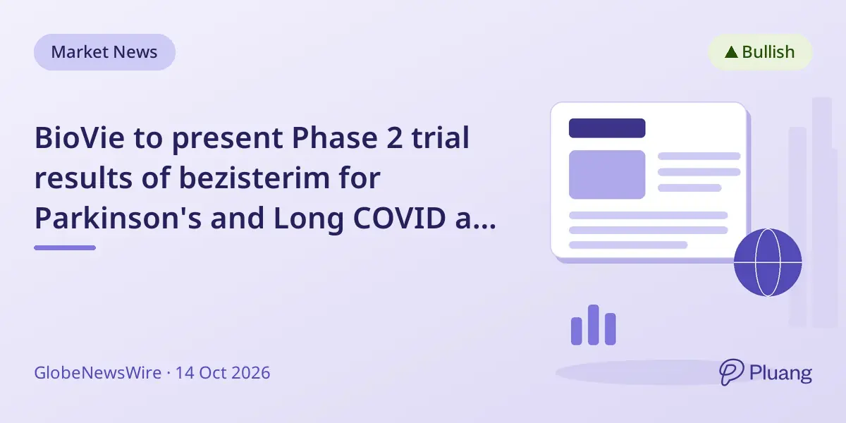 BioVie to present Phase 2 trial results of bezisterim for Parkinson's and Long COVID at ANA2026
