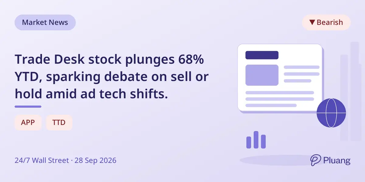 Trade Desk stock plunges 68% YTD, sparking debate on sell or hold amid ad tech shifts.