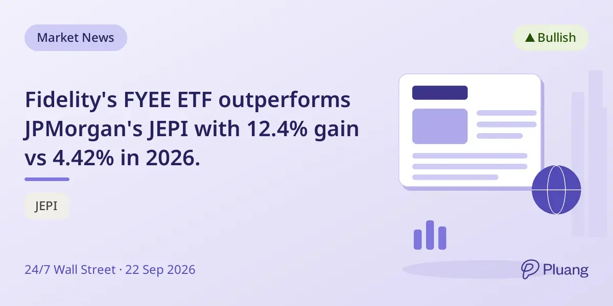 Fidelity's FYEE ETF outperforms JPMorgan's JEPI with 12.4% gain vs 4.42% in 2026.