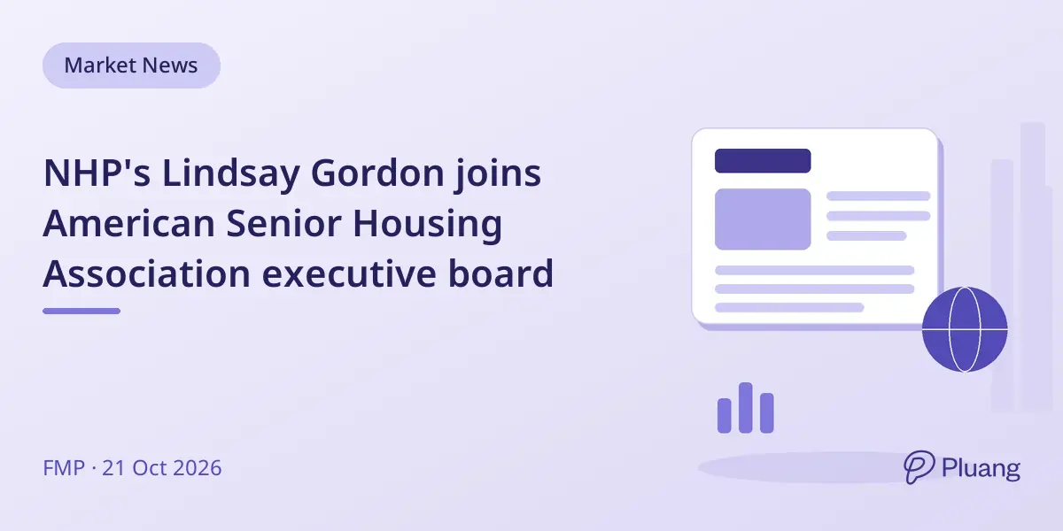 NHP's Lindsay Gordon joins American Senior Housing Association executive board