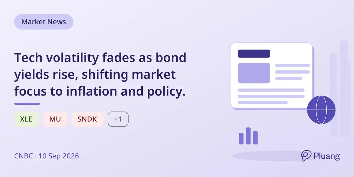 Tech volatility fades as bond yields rise, shifting market focus to inflation and policy.