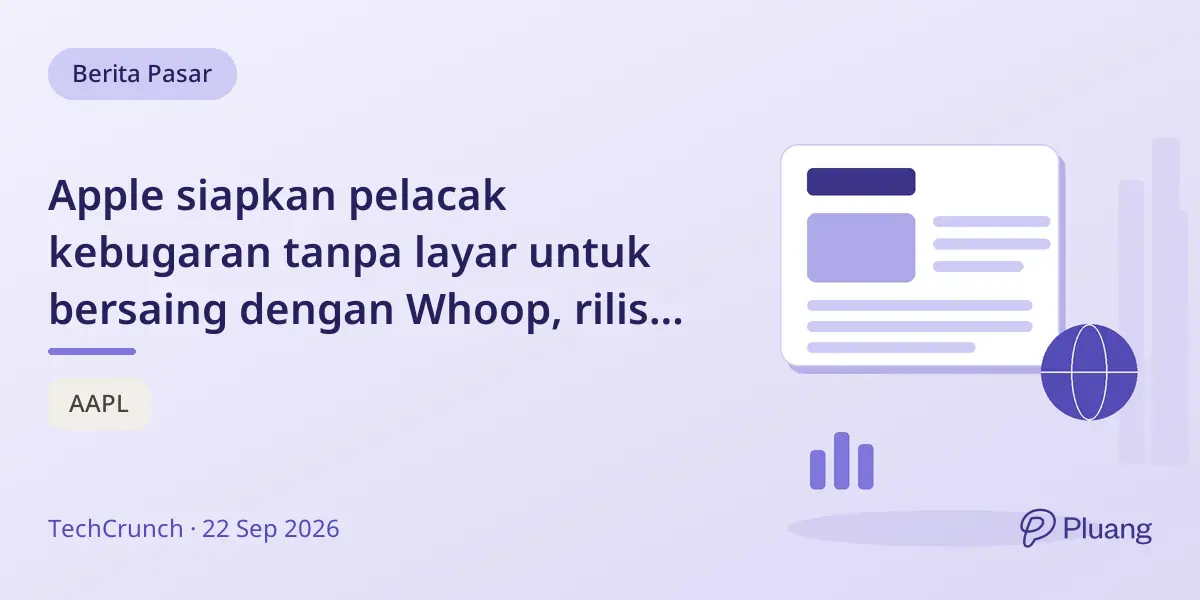 Apple siapkan pelacak kebugaran tanpa layar untuk bersaing dengan Whoop, rilis sekitar 2028.