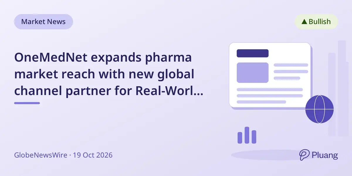 OneMedNet expands pharma market reach with new global channel partner for Real-World Data distribution