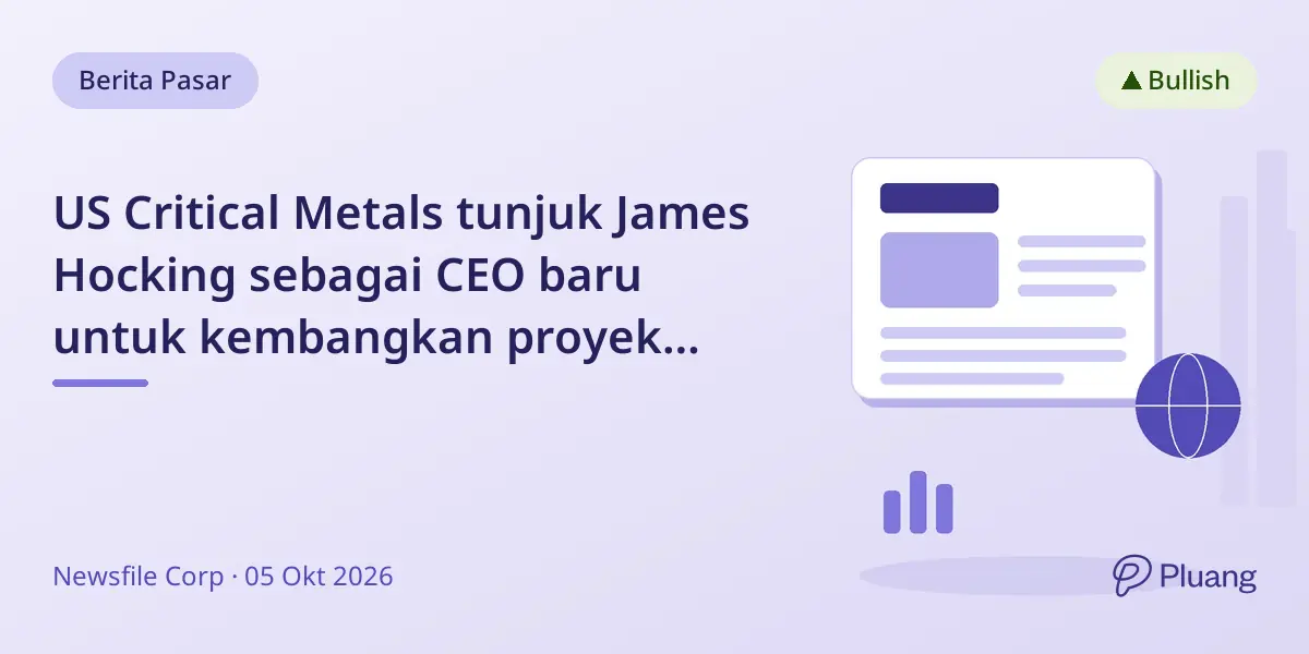 US Critical Metals tunjuk James Hocking sebagai CEO baru untuk kembangkan proyek logam kritis AS.
