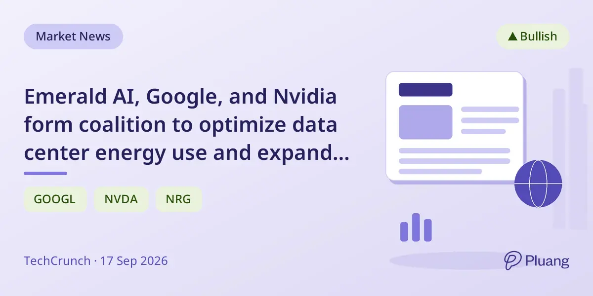 Emerald AI, Google, and Nvidia form coalition to optimize data center energy use and expand grid capacity.