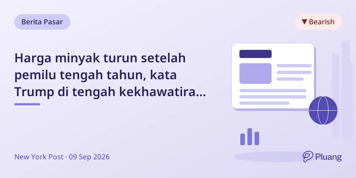 Harga minyak turun setelah pemilu tengah tahun, kata Trump di tengah kekhawatiran inflasi dan pemilu