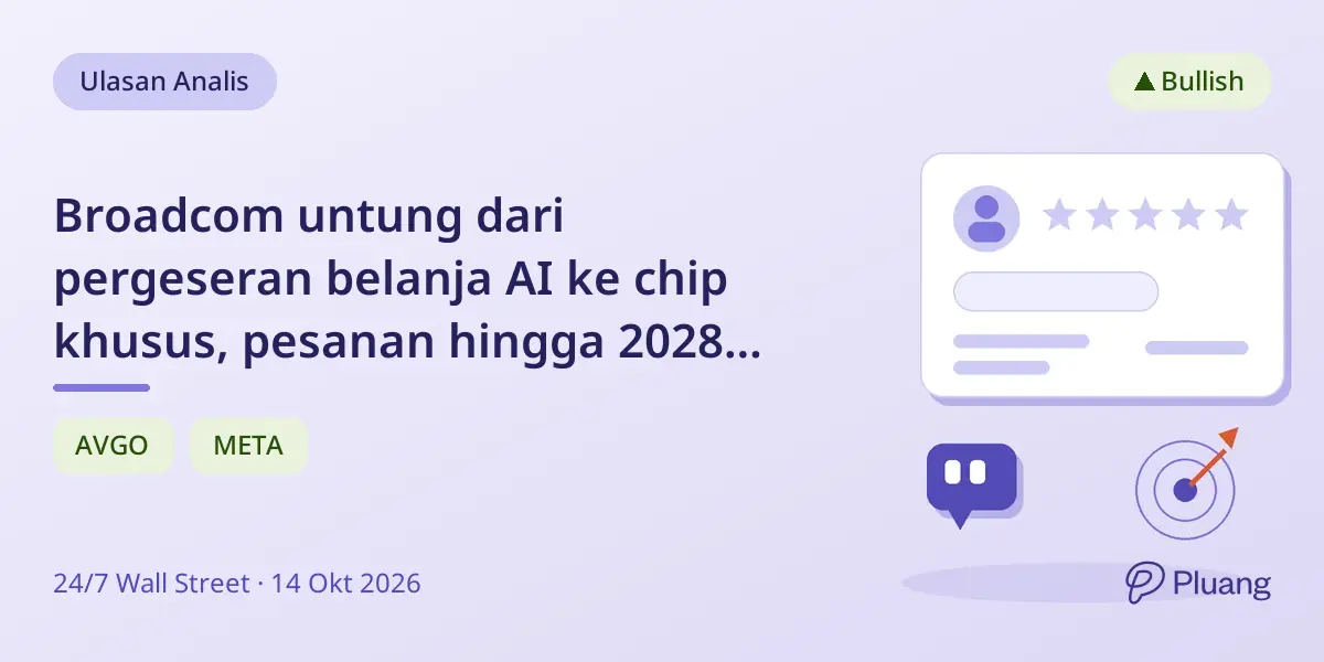Broadcom untung dari pergeseran belanja AI ke chip khusus, pesanan hingga 2028 dan pertumbuhan pendapatan kuat.