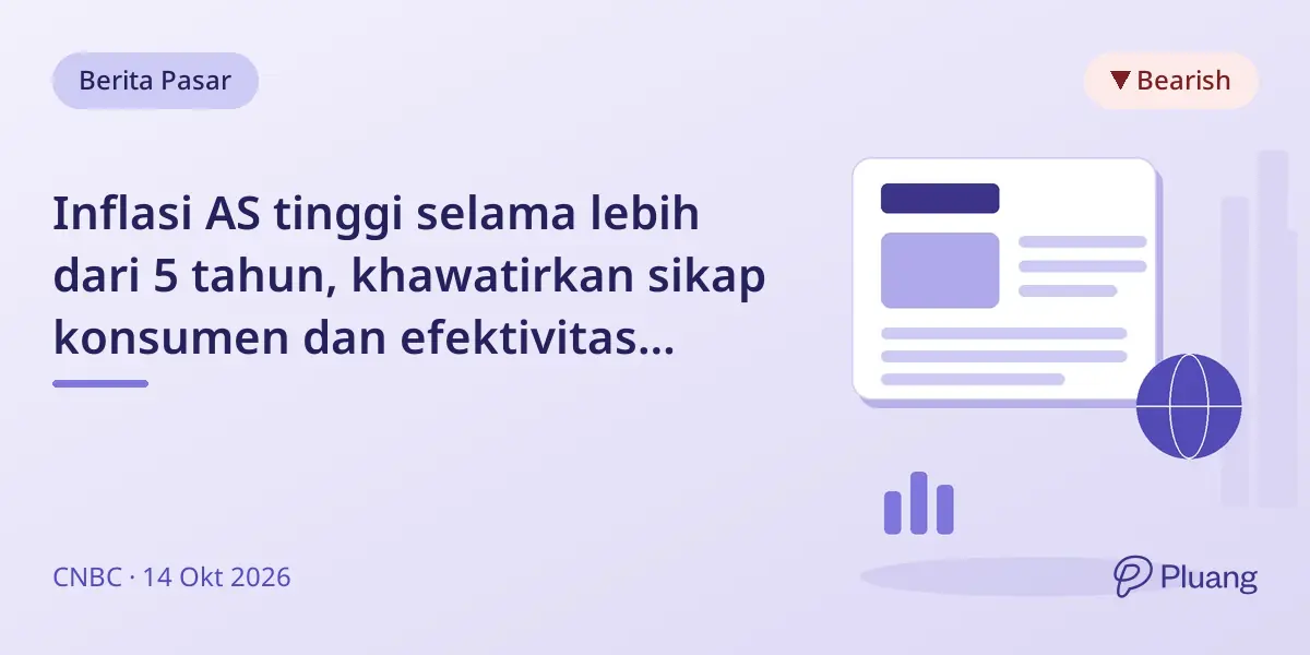 Inflasi AS tinggi selama lebih dari 5 tahun, khawatirkan sikap konsumen dan efektivitas kebijakan Fed.