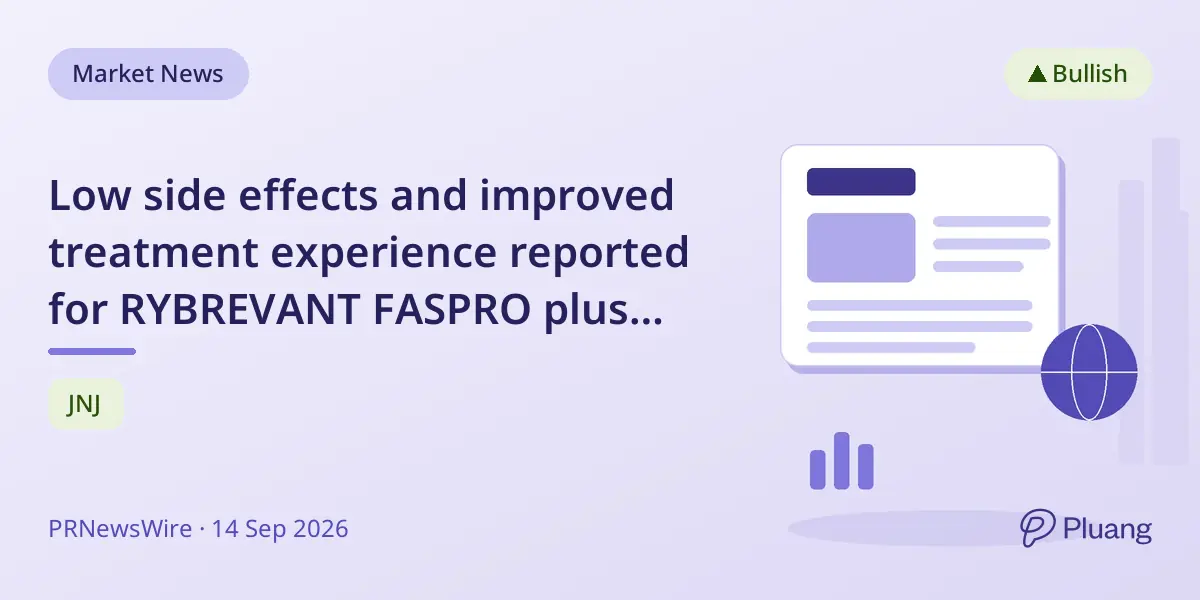 Low side effects and improved treatment experience reported for RYBREVANT FASPRO plus LAZCLUZE in advanced lung cancer