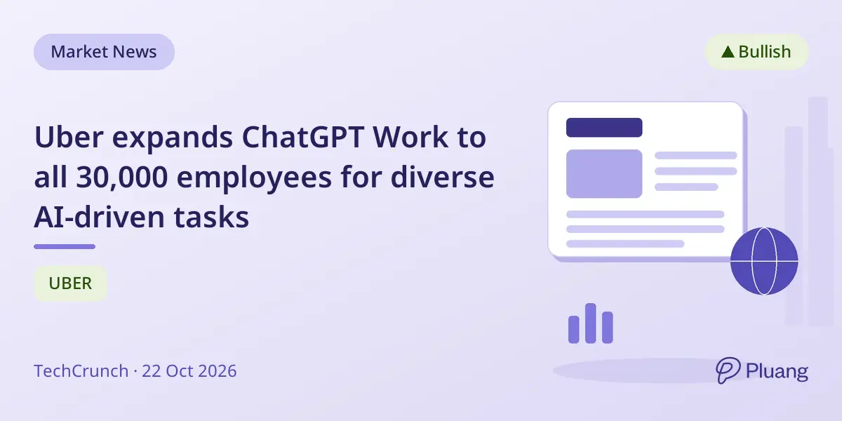 Uber expands ChatGPT Work to all 30,000 employees for diverse AI-driven tasks