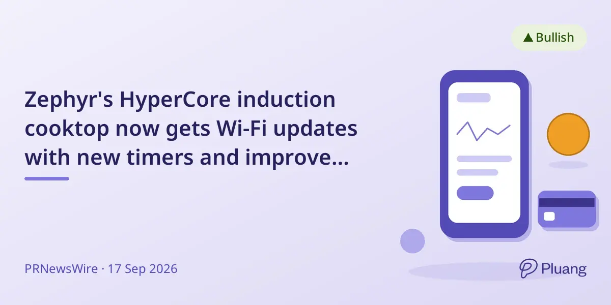 Zephyr's HyperCore induction cooktop now gets Wi-Fi updates with new timers and improved interface