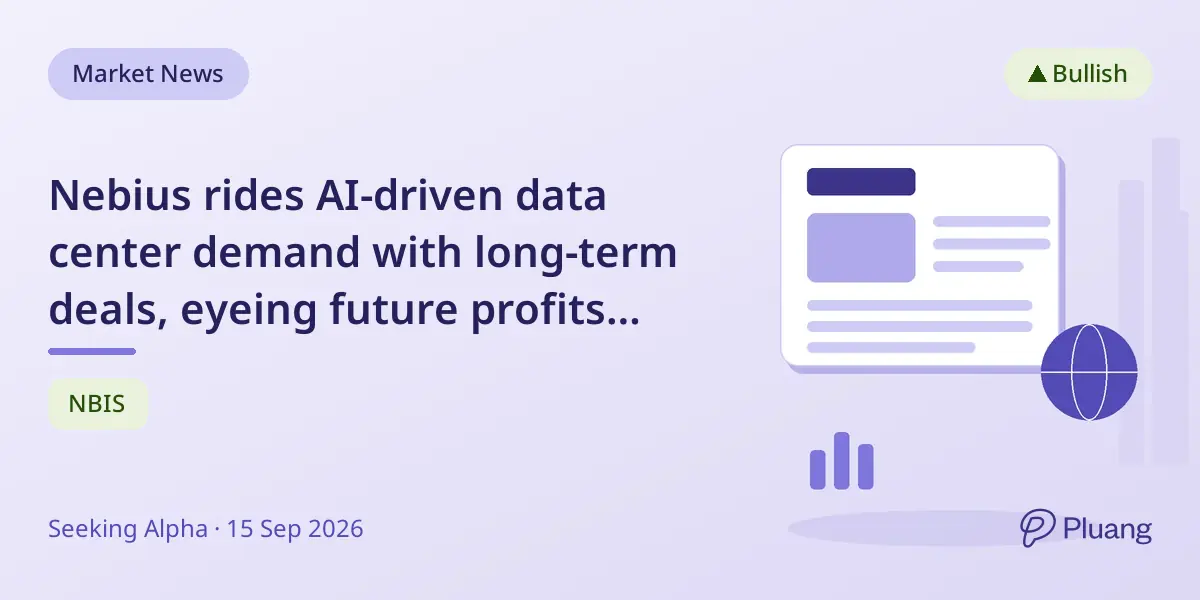 Nebius rides AI-driven data center demand with long-term deals, eyeing future profits despite current losses