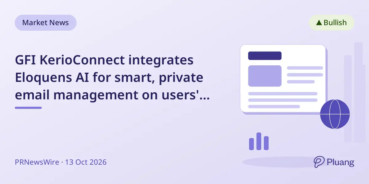 GFI KerioConnect integrates Eloquens AI for smart, private email management on users' own servers