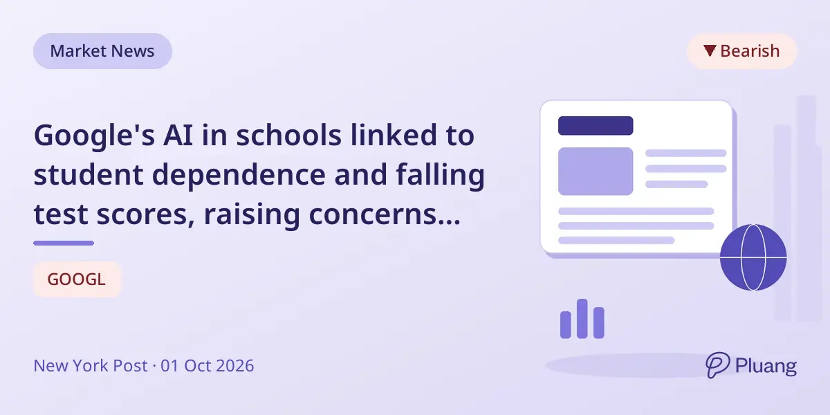 Google's AI in schools linked to student dependence and falling test scores, raising concerns about learning impact.