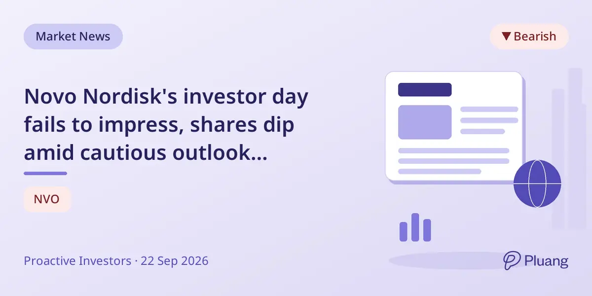 Novo Nordisk's investor day fails to impress, shares dip amid cautious outlook post-obesity drug patents.
