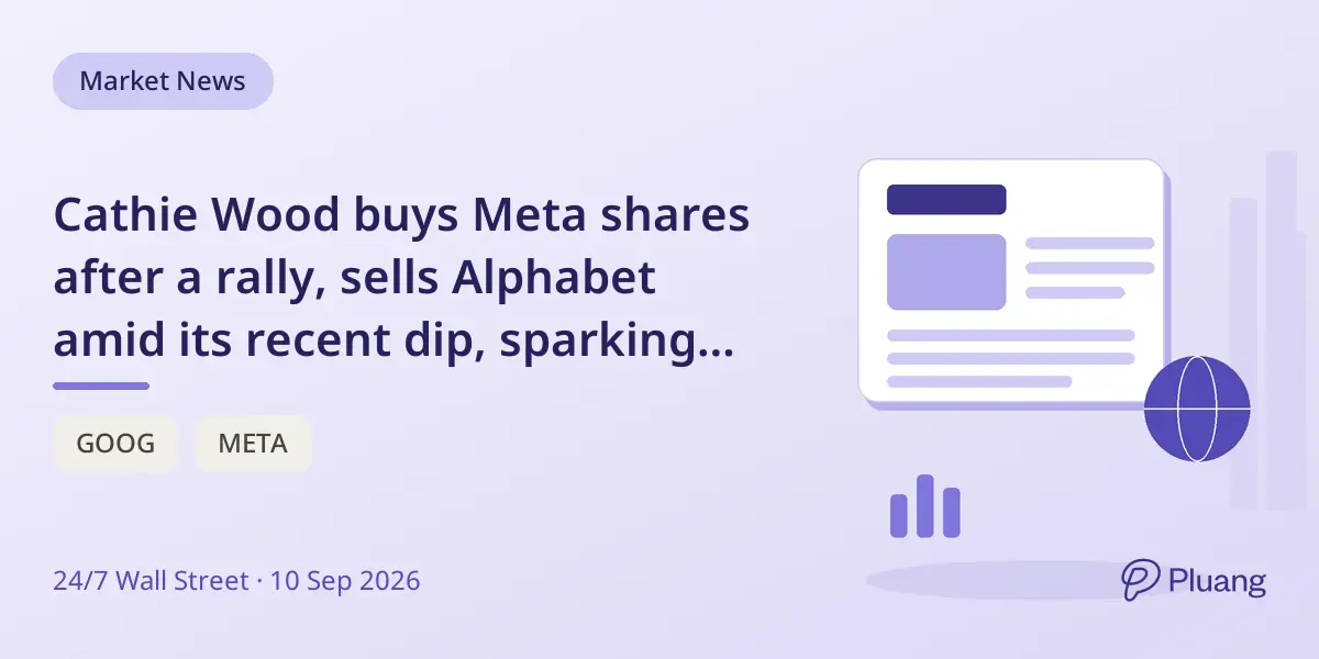 Cathie Wood buys Meta shares after a rally, sells Alphabet amid its recent dip, sparking timing questions.