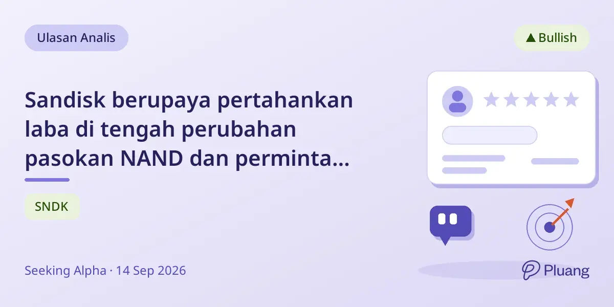 Sandisk berupaya pertahankan laba di tengah perubahan pasokan NAND dan permintaan SSD AI yang meningkat.