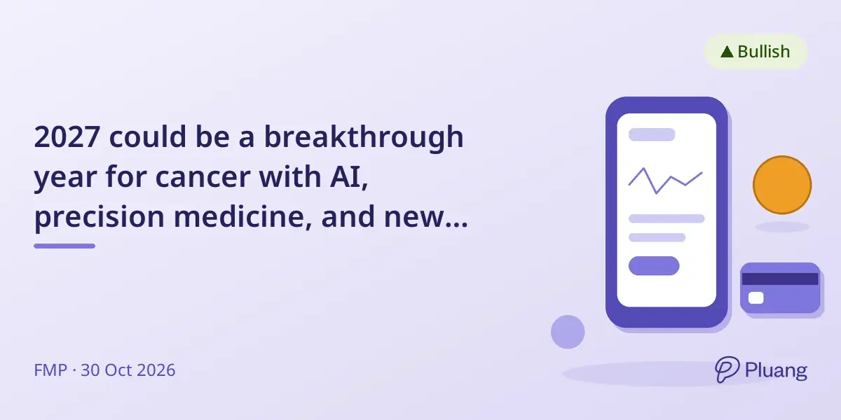 2027 could be a breakthrough year for cancer with AI, precision medicine, and new treatments advancing globally.