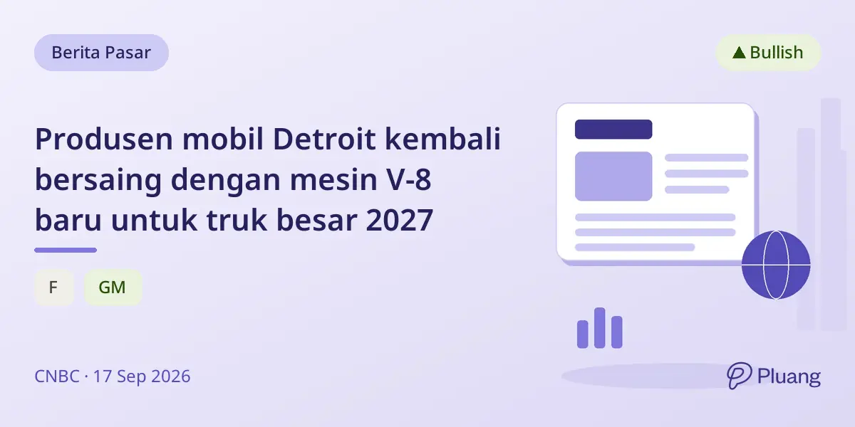 Produsen mobil Detroit kembali bersaing dengan mesin V-8 baru untuk truk besar 2027