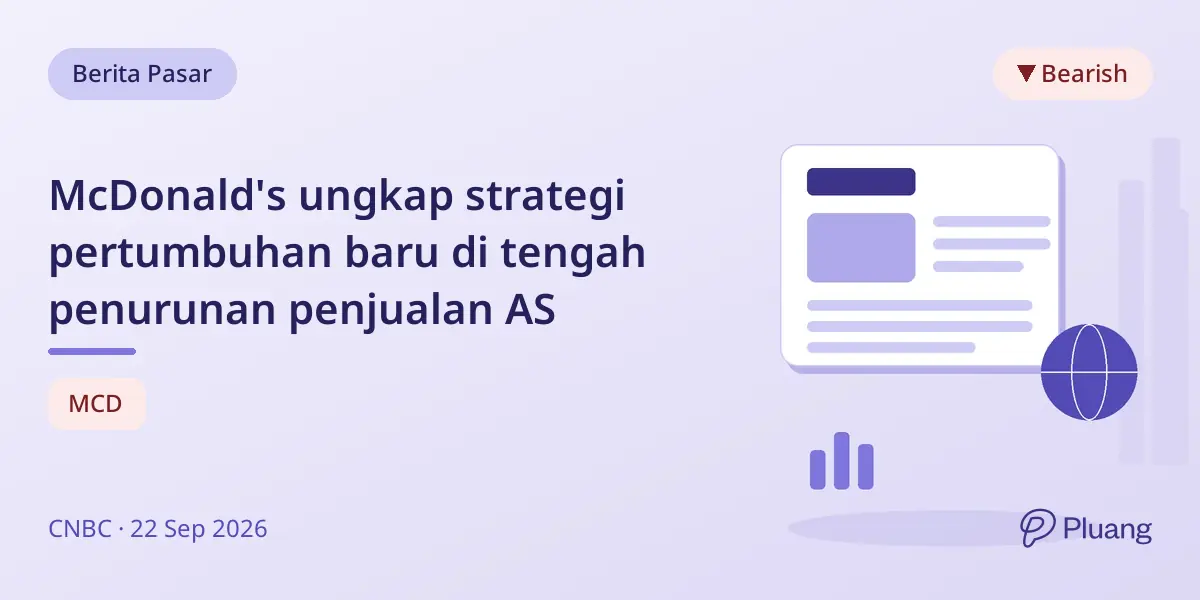 McDonald's ungkap strategi pertumbuhan baru di tengah penurunan penjualan AS