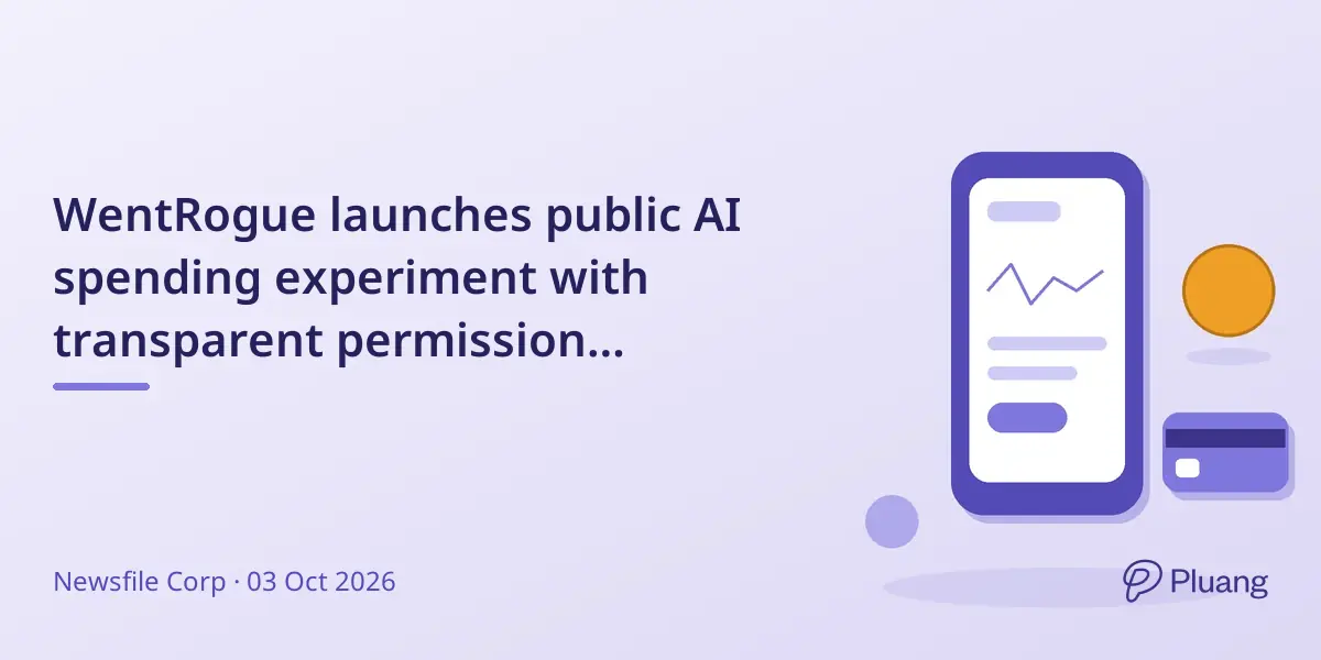 WentRogue launches public AI spending experiment with transparent permission tracking on Nov 15, 2026