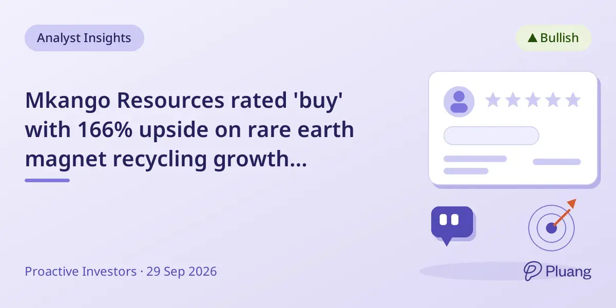 Mkango Resources rated 'buy' with 166% upside on rare earth magnet recycling growth potential